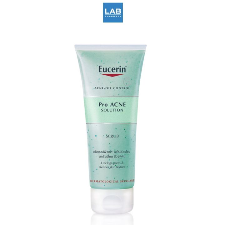 eucerin-pro-acne-scrub-100-ml-ขจัดเซลล์ผิวเก่าอย่างอ่อนโยน-กำจัดสิวเสี้ยน-สิวอุดตัน