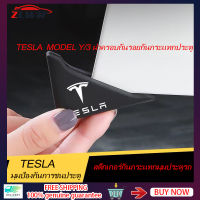 ZLWR Tesla Model Y/3 ฝาครอบกันรอยประตูรถ สติ๊กเกอร์ป้ายเปิดประตูรถ ป้องกันการชนกัน เหมาะสำหรับ Tesla Model Y/3 สติ๊กเกอร์กันขอบประตูรถ กันรอยประตูรถ แผ่นป้องกันการชนกัน