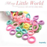 ✿ℛ50Pcs Colorful Elastic Hair Rope Ring