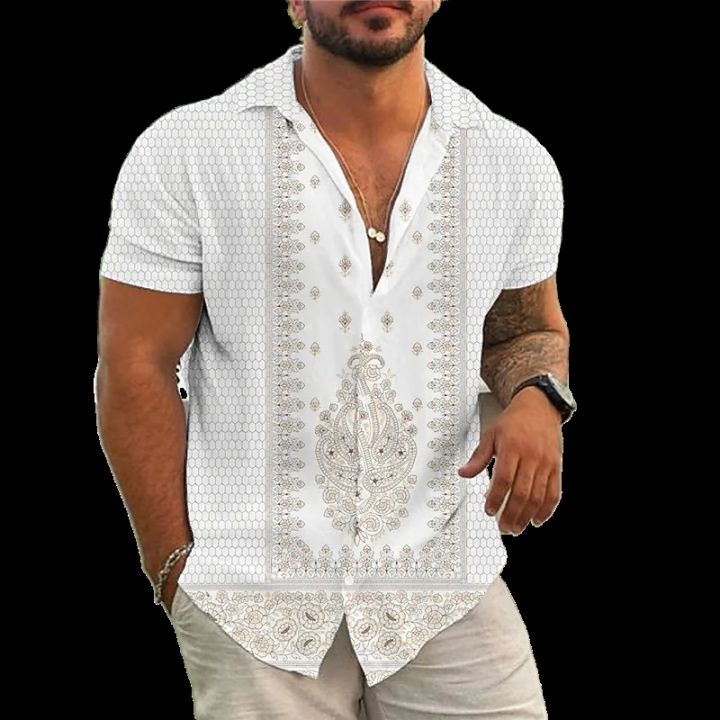 polos shirt for men incerun for men Casual Floral Beach Men's Shirt ...