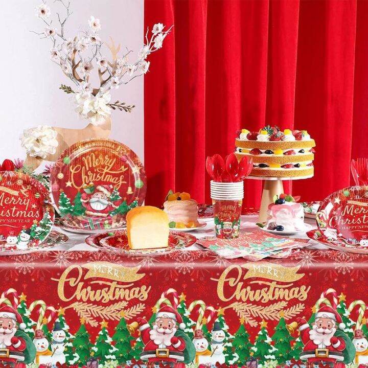 useful-merry-christmas-party-tableware-supplies-with-paper-plates-napkins-cups-tablecloth-dinnerware-xmas-decor-for-home-party