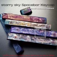 Handmade Gaming Keycaps Personalized 6.25U Resin Starry Sky Spacebar Keycap For Cherry MX Axis Mechanical Keyboard