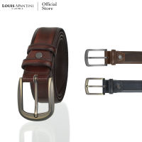 Louis Montini (Old West Revive) เข็มขัดผู้ชายหนังวัวแท้ เข็มขัดหนังวัว Pull-up ขัดผิว Men Belts MGN187