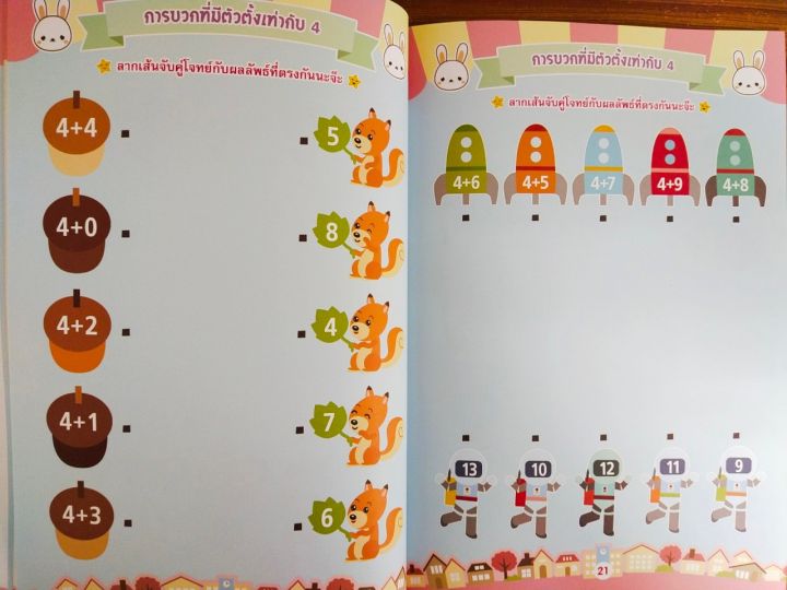 หนังสือเด็ก-เสริมทักษะไหวพริบเชาวน์ปัญญา-เด็กฉลาดฝึกบวก-ฝึกลบ-ด้วยเกมจับคู่สุดสนุก-อนุบาล-1