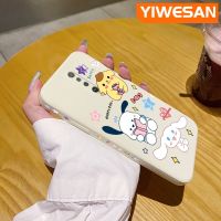 YIWESAN เคสสำหรับ Xiaomi MI POCO X2 POCO F2เรดมี่เคส K30ลายการ์ตูน Cinnamoroll Pochacco บางสวยงามเคสโทรศัพท์ดีไซน์ใหม่ขอบสี่เหลี่ยมเคสนิ่มป้องกันปลอกซิลิโคนเคสกันกระแทก