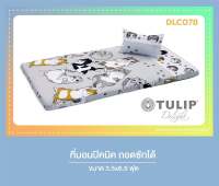 ที่นอนปิคนิคทิวลิปดีไลท์ รหัสสินค้า DLC078 ทาสแมว สีเทา KINGDOM OF TIGERS GRAY PICNIC TULIP DELIGHT ขนาด 3.5 ฟุต และ 5 ฟุต หนา 4 นิ้ว ถอดซักได้ ลิขสิทธิ์แท้