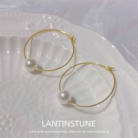 【YP】 Design Simulated Hoop Earrings Young Gold Color Round Jewelry Gifts N707