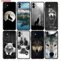 Cool Black Wolf  Print Silicone Cover For Apple iPhone 14 13 12 Mini 11 Pro XS MAX XR X 8 7 Plus 6 SE Silicone Black Phone Case  Screen Protectors