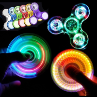 【Pluck】ไจโร ของเล่น LED Fidget Spinner ของเล่นเด็ก แฮนด์สปินเนอร์