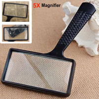 Handheld Rectangular 5X Magnifying Glass Magnifier Loupe For Reading Jewelry Diamond Gemstone Book