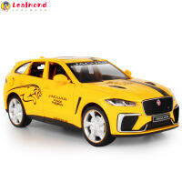 LEAL 1:24 Jaguar รถโลหะผสมรุ่นของเล่นเด็กจำลอง Jaguar ไฟฟ้าบริสุทธิ์ใหม่รุ่นพลังงานเครื่องประดับ