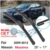 Car Wiper Blade Front Window Windshield Rubber Silicon Refill Wipers For Nissan Maxima 2009 2012 LHD/RHD 28 quot; 17 quot; Car Accessories