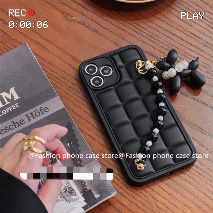 phone-case-เคส-infinix-hot-30i-hot30-hot-30-play-ไข่มุกสวยหรูลูกสุนัขสร้อยคอแบบจี้ห้อยกรอบสี่เหลี่ยมปกป้องเลนส์ป้องกันการกระแทกฝาหลังซิลิโคนนิ่ม2023