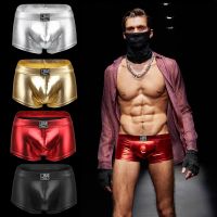 JOCKMAIL ยี่ห้อชุดชั้นในชายสีทึบเซ็กซี่เกย์แฟชั่นกางเกงนักมวยคลับขั้วโลกเต้นรำกางเกงขาสั้นแห้งเร็วชายกางเกงว่ายน้ำ