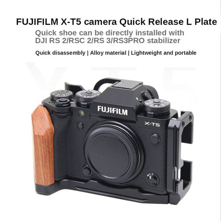 MREMOTE Fujifilm XT5 XT4 Quick Release L แผ่นยึดผู้ถือ Hand Grip