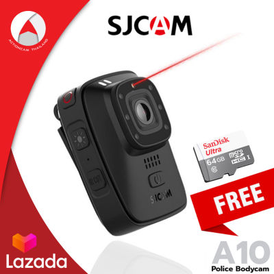 SJCAM A10 Body Cam กล้องสำหรับตำรวจ Portable Law Enforcement Camera Wearable IR-Cut B/W Switch Night Vision Laser Lamp Infrared Action Cam 2650mAh Battery X-Camera กล้องแอคชั่น กล้องถ่ายวีดีโอ กลางคืน กล้องกีฬา Sport Cam (รับประกัน 1ปี)