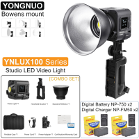 Yongnuo YNLUX100 Series ไฟ LED ต่อเนื่อง สำหรับการถ่ายวิดีโอ COB 100W [5600K / 3200K-5600K] Bowen Mount