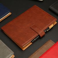 RuiZe Hard Cover A5 B5 Leather Notebook Planner Organizer Agenda 2023 Office PU Note Book Creative Stationery Business Notepad