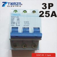 3P 25A 400V~ 50HZ/60HZ เซอร์กิตเบรกเกอร์ MCB C TYPE-Daoqiao