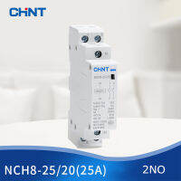 CHINT แบรนด์ครัวเรือนเฟสเดียว AC คอนแทคหน้าแรก NCH8-2520 25A 2NO 220V คอนแทค