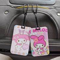 Sanrio My Melody Cute  Push &amp; Pull Travel Accessories Luggage Tag Plastic Suitcase ID Addres Holder Baggage Boarding Tag Card Holders