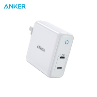 Anker 60W 2-Port PowerPort Atom PD Type-C Charger [GAN Tech] Foldable Wall Charger Power Delivery for MacBook Pro/Air iPad Pro iPhone 14/11 / Pro/Ma x///X Pixel Galaxy and More POWER INFINITE