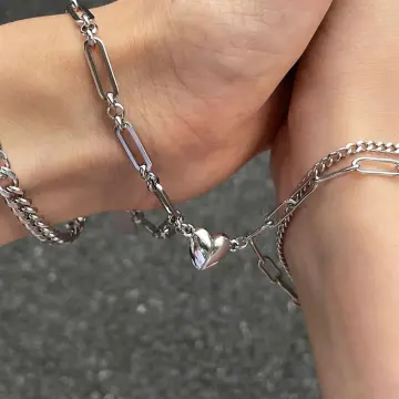 Matching Necklace For Boyfriend Girlfriend Best Friend, 2 Pcs Couple  Magnetic Necklaces, Mutual Attraction Gift Minimalistmatching Necklace For  Boyfri