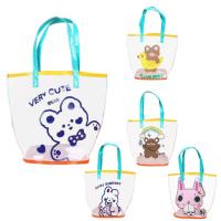 Clear Tote Mesh Clear Beach Tote Bag PVC Waterproof Beach Toy Bags with Handle Large Capacity for Swimming Travel Beach best service