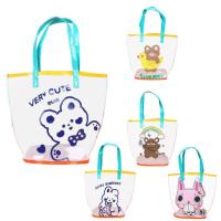 Beach Bag Transparent Pool Bag with Mesh Bottom Waterproof PVC Bag Large Capacity Sand Toy Bag for Beach Swimming Picnic high grade