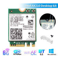 In AX210NGW Wireless Card WiFi 6E M. 2 Tri Band 2.4G5G6Ghz 802. 11AX Bluetooth 5.2 Mini PCI-E Network AX200 Wi-Fi Adapter.