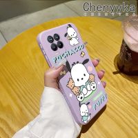 Chenyyka เคสสำหรับ Realme 8 4G Realme 8 Pro,เคสลูกสุนัขลาย Pochacco บางสร้างสรรค์เคสโทรศัพท์ดีไซน์ใหม่ขอบสี่เหลี่ยมเคสนิ่มป้องกันปลอกซิลิโคนเคสกันกระแทก