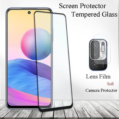 Tempered Glass For Xiaomi Redmi Note 10 Pro 5G 10S 10T 10X Screen Protector For Red Mi Note10 Lite / JE Glass + Camera Lens Film