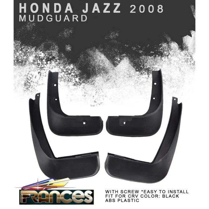 HONDA JAZZ / HONDA FITT 20082013 With Screw Mudguard / Mud Flaps / Mud Guard ( JAZZ ACCESSORIES