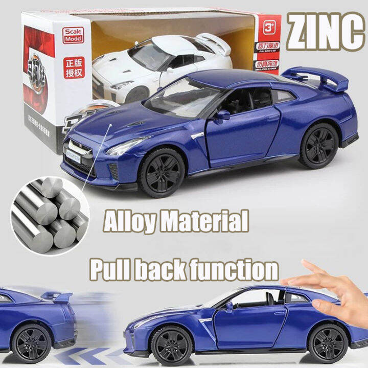 rum-1-36-scale-nissan-gt-r-r35-genuine-license-alloy-car-model-diecast-car-toys-for-boys-toys-for-kids-boys-gift-collection-car-for-boys