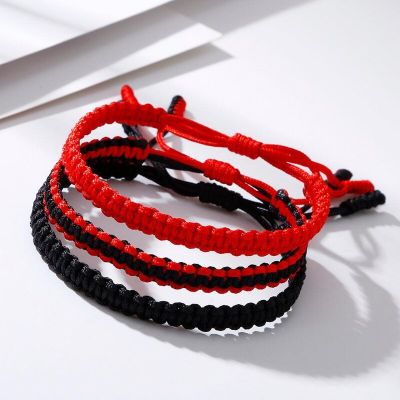 Lucky Red String Bracelet For Women Handmade Adjustable Woven Rope Wristband Bangles Friendship Couple Party Charm Jewelry Gift