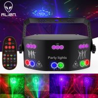 xfcALIEN 15 EYE RGB Disco DJ Beam Laser Light Projector DMX Remote Strobe Stage Lighting Effect Xmas Party Holiday Halloween Lights