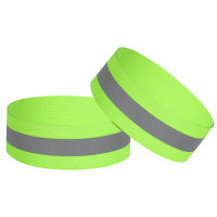 WEST BIKING 2PCS แถบสะท้อนแสง Safety Cycling Bind Pants Hand Leg Warning Tape Night Sports Running Fishing Reflective Strap Bike Accessories