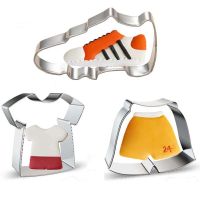 1pcs Sportswear Pants Shoes Metal Cookie Cutter Fondant Cake Decorating Tools Cupcake Topper Sandwich Stamp Mold Bread Cake  Cookie Accessories