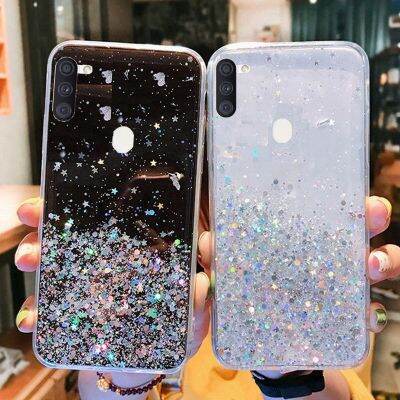 แฟชั่นที่สร้างสรรค์สำหรับ Samsung ฝาหลัง M11เคสกากเพชรส่องแสงเป็นประกายวิบวับเคสโทรศัพท์สำหรับ Samsung Galaxy M11 M 11 M115F M115F/DSN M115M คลุมทั้งหมดนิ่ม