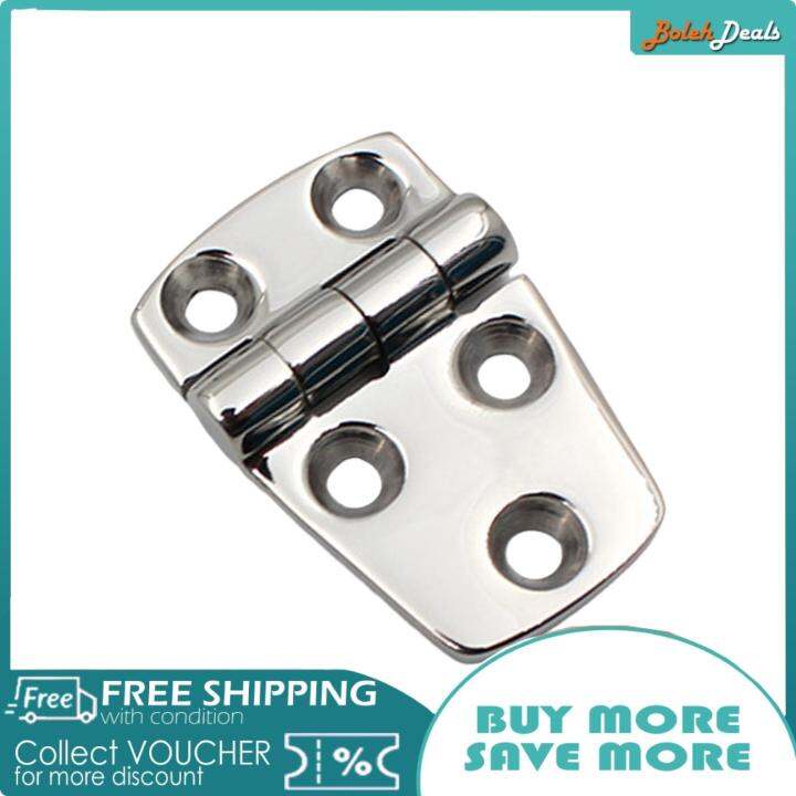 BolehDeals Marine Hinge ,Mirror Polished Marine Grade Butt Hinges Cast