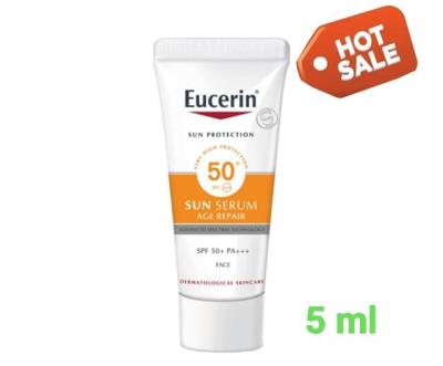 Eucerin Sun Age Repair Serum SPF50+ PA+++ 5มล ขนาดทดลอง ยูเซอรีน ครีมกันแดด ช่วยลดเลือนริ้วรอย