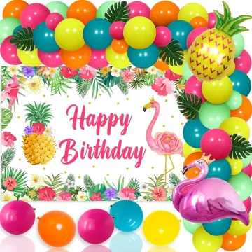 Shop Happy Birthday Hawaiian Backdrop with great discounts and