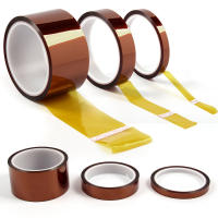 Width 3mm - 10mm  ชิ้นส่วนเครื่องพิมพ์3D ทนความร้อนสูง BGA Kapton Polyimide ฉนวนกันความร้อนเทปกาว