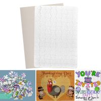 ❀☫ A4 Blank Sublimation Jigsaw Puzzles DIY Heat Transfer Craft Thermal Vivid Picture 120 Pcs Family Toys Gift