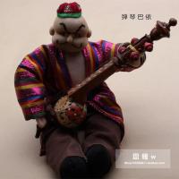 High-end Xinjiang specialty handicrafts handmade cloth dolls musical instruments Bayi Master Beijiang hotel decoration