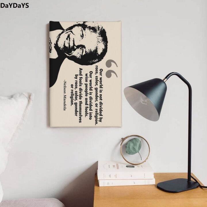 Nelson Mandela Quotes Wall Art "Our World Is Divided Into Wise People ...