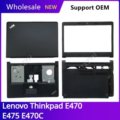 New Original For Lenovo Thinkpad E470 E475 E470C Laptop LCD back cover Front Bezel Hinges Palmrest Bottom Case A B C D Shell