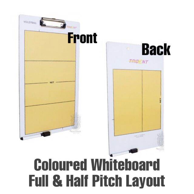 *Trident Volleyball Coaching Board Coloured Whiteboard | Lazada PH