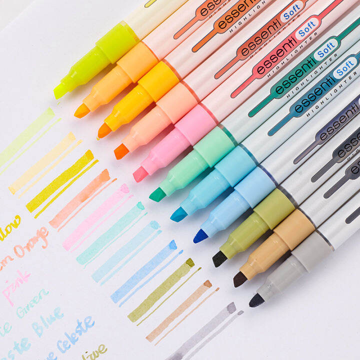 1pcs Monami Essenti Soft Pastel Color Highlighter Pen Fluorescent ...