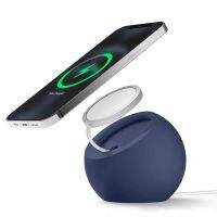 HOCE Magnetic Wireless Charger Stand Holder สำหรับ iPhone 14 13 12 Pro Max Mini 14 Plus ซิลิโคน Ball Shape แท่นชาร์จฐานสำหรับ Magsafe